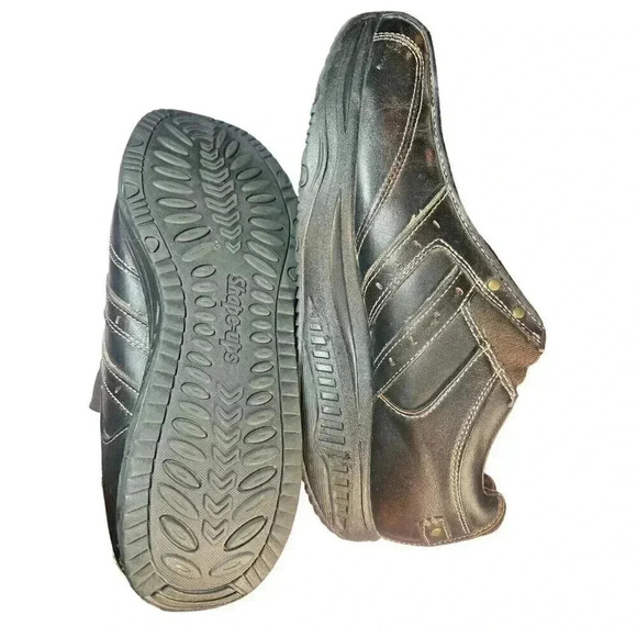 Skechers Men's Size 12 Shape-Ups Rocker Toning Shoe 66501 Strider Brown Leather - Picture 8 of 13